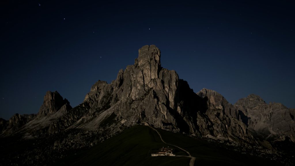 Giau Pass Night View Majestic Dolomites